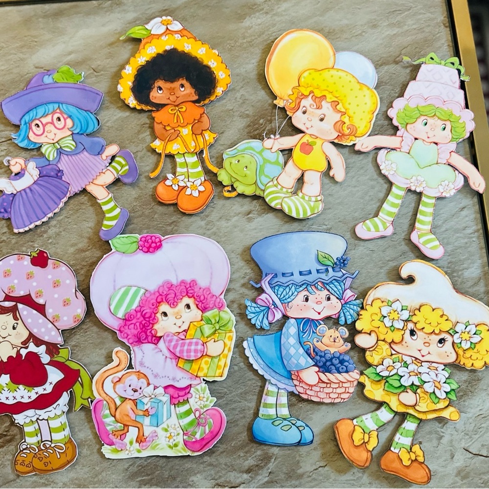 Strawberry Shortcake & Gang Large Vinyl Stickers